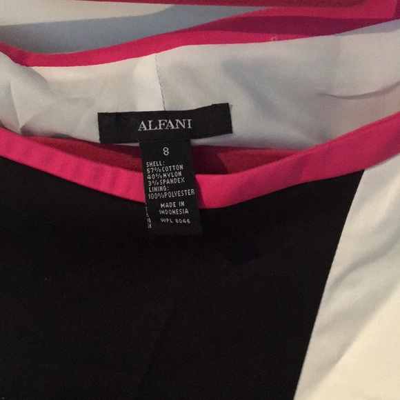 Alfani color block dress size 8 with stretch - Picture 3 of 7